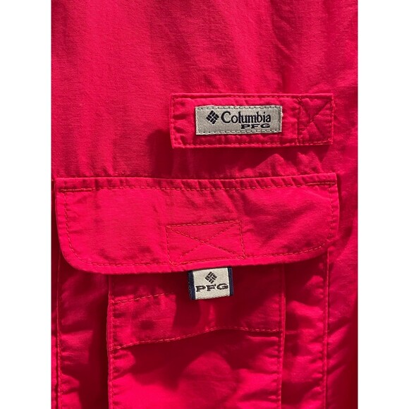 COLUMBIA PFG Fishing Shirt, Bright Pink, Sz M - Picture 4 of 6